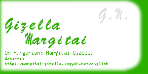 gizella margitai business card